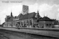 postkaart van Saint-Ghislain Intérieur de la Gare
