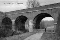 carte postale ancienne de Thuin&nbsp;Pont sur la Biesmelle