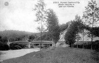 postkaart van Hamoir Sy - Roche blanche et pont sur l'Ourthe
