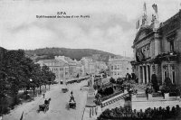 postkaart van Spa Etablissement des bains et rue Royale