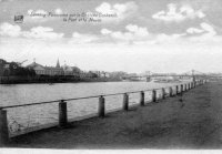 postkaart van Seraing Panorama sur le château Cockerill, le pont et la Meuse