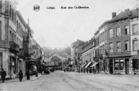 carte postale ancienne de Liège Rue des Guillemins