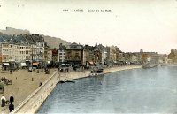 carte postale ancienne de Liège Quai de la batte
