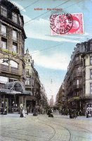 carte postale ancienne de Liège Rue Léopold