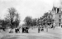 carte postale ancienne de Liège Boulevard d'Avroy