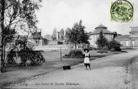 carte postale ancienne de Liège Les Serres du Jardin Botanique