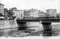 carte postale ancienne de Liège Le Pont sur l'Ourthe