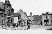 postkaart van Pepinster Rue Neuve vers l'Hôtel de Ville