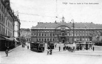 postkaart van Luik Palais de Justice et Place Saint-Lambert