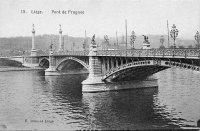 carte postale ancienne de Liège Pont de Fragnée
