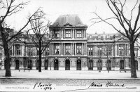 carte postale ancienne de Liège Conservatoire Royal