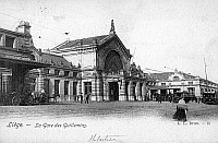carte postale ancienne de Liège La Gare des Guillemins