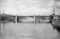 carte postale ancienne de Liège Pont de Fragnée