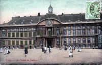carte postale ancienne de Liège Le Palais de Justice