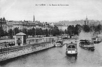 carte postale ancienne de Liège Le Bassin du Commerce