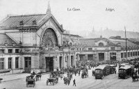 carte postale ancienne de Liège La Gare