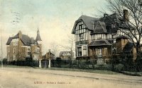 carte postale ancienne de Liège Villas à Cointe