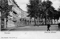 carte postale ancienne de Verviers Place des minières