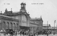 carte postale ancienne de Liège La Gare de Longdoz
