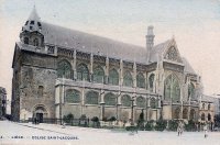 carte postale ancienne de Liège Eglise Saint-Jacques