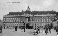 carte postale ancienne de Liège Palais de Justice