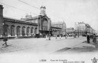 carte postale ancienne de Liège Gare de Longdoz