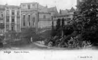 carte postale ancienne de Liège Square du Palais