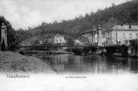 postkaart van Chaudfontaine Le pont suspendu