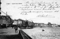 postkaart van Luik Quai de la Batte