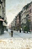 carte postale ancienne de Liège La rue Feronstrée
