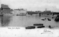 carte postale ancienne de Liège Pont Maghin