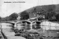 postkaart van Chaudfontaine Le pont et l'hôtel du pont