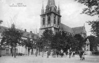carte postale ancienne de Liège Cathédrale Saint-Paul