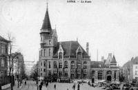 carte postale ancienne de Liège La Poste