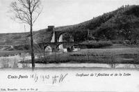 postkaart van Trois-Ponts Confluent de l'Amblève et de la Salm