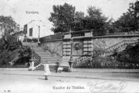 carte postale ancienne de Verviers Escalier du Théatre