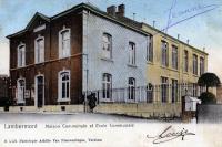 postkaart van Lambermont Maison communale et Ecole communale