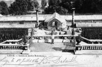 carte postale ancienne de Liège Serres au Jardin Botanique