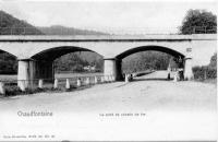 postkaart van Chaudfontaine Le pont du chemin de fer