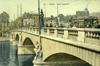 carte postale ancienne de Liège Pont Léopold