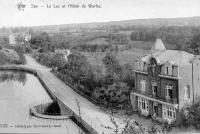 carte postale ancienne de Spa Le Lac et l'Hôtel de Warfaz