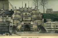 carte postale ancienne de Verviers Escalier de la paix