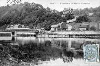 carte postale ancienne de Tilff L'ourthe et le pont de Chansche