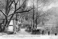 postkaart van Comblain-au-Pont Les rochers et l'étang de l'hôtel des familles