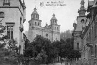 carte postale ancienne de Malmedy Cathédrale St-Quirin
