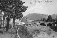 postkaart van Malmedy Le Vieux pont d'outre-le-pont sur la Warche