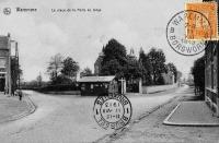 postkaart van Borgworm La place de la porte de Liège