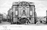 carte postale ancienne de Verviers Monument Ortmans - Hauzeur (coin rue des Raines & rue des Alliés)