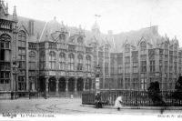 carte postale ancienne de Liège Le Palais de Justice