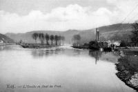 carte postale ancienne de Tilff L'Ourthe en aval du pont